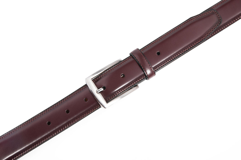 Genuine Leather Dress Belts For Men - Mens Belt For Suits, Jeans, Uniform With Single Prong Buckle