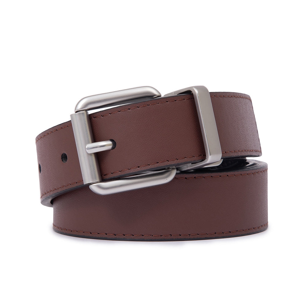 Reversible Color-Changing Rotating Pin Buckle Men's Belt Main image