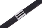 Reversible Color-Changing Anti-Slip Particle Plate Buckle Italian Genuine Leather Men's Belt