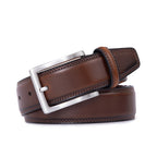Men's Classic Leather Dress Belt – Business Casual Pin Buckle Belt