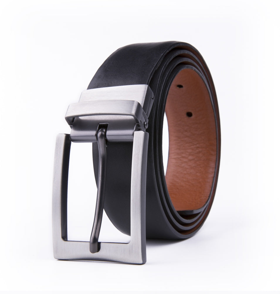 Reversible Men's Italian GENUINE Leather Belt LA1101