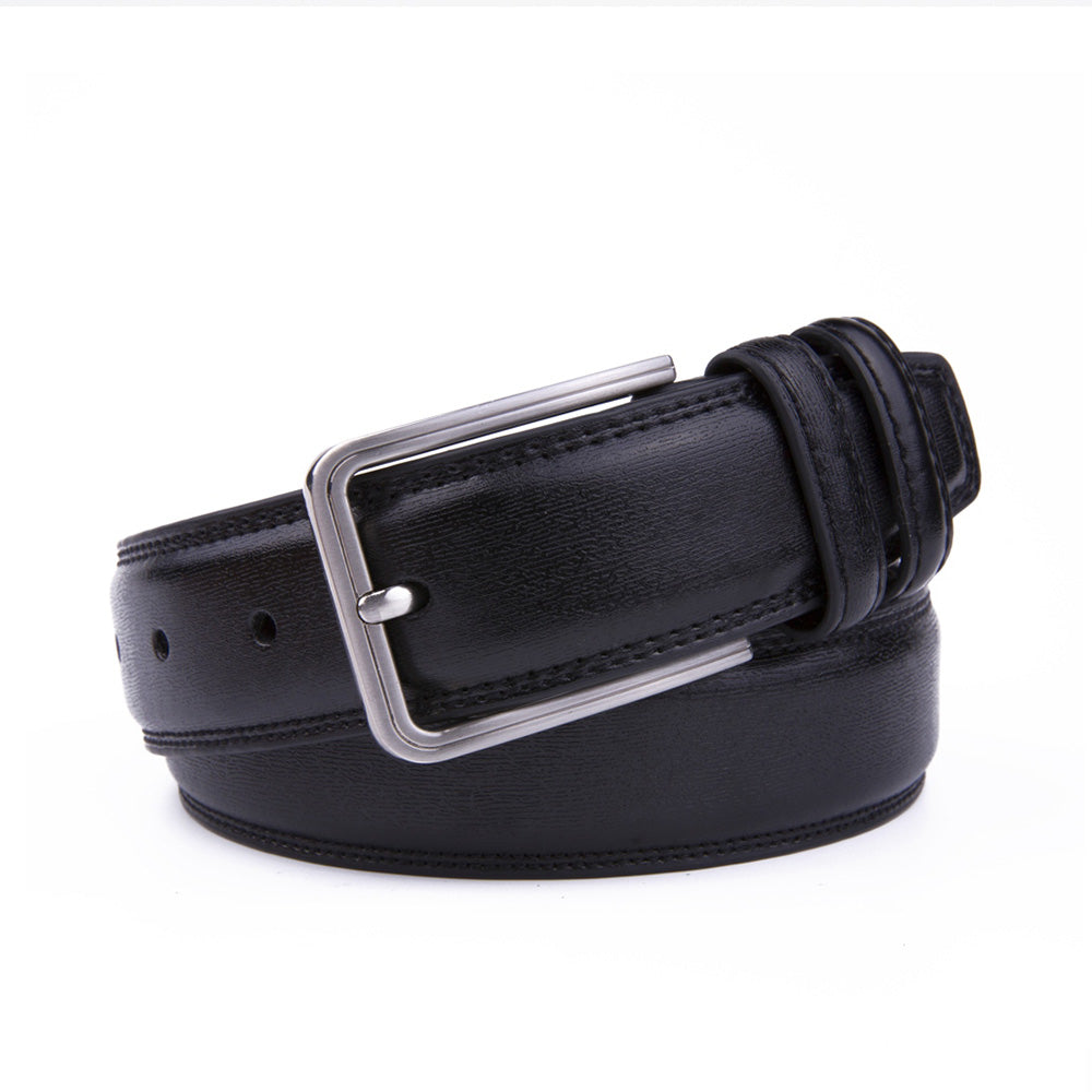 Single Prong Buckle Men's Leather Belt Main image