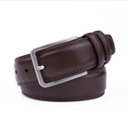 Single Prong Buckle Men's Leather Belt