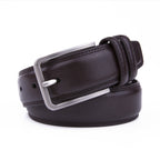 Single Prong Buckle Men's Leather Belt