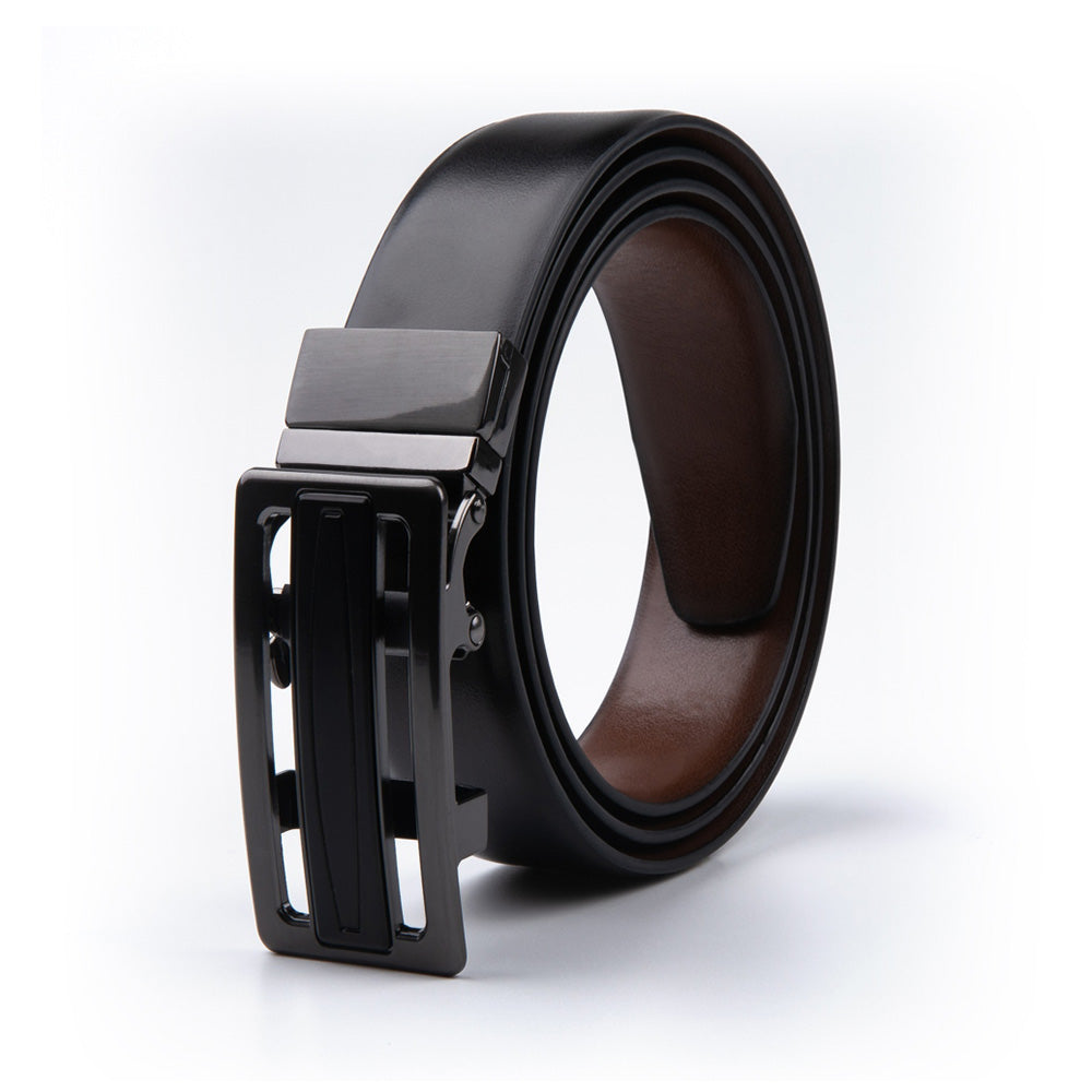 Men's Reversible Trackless Ratchet Belt – 2-in-1 Automatic Dress Belt Secondary image