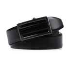 Reversible No-Ratchet Automatic Buckle Business Leather Belt for Men