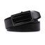 Reversible No-Ratchet Automatic Buckle Business Leather Belt for Men