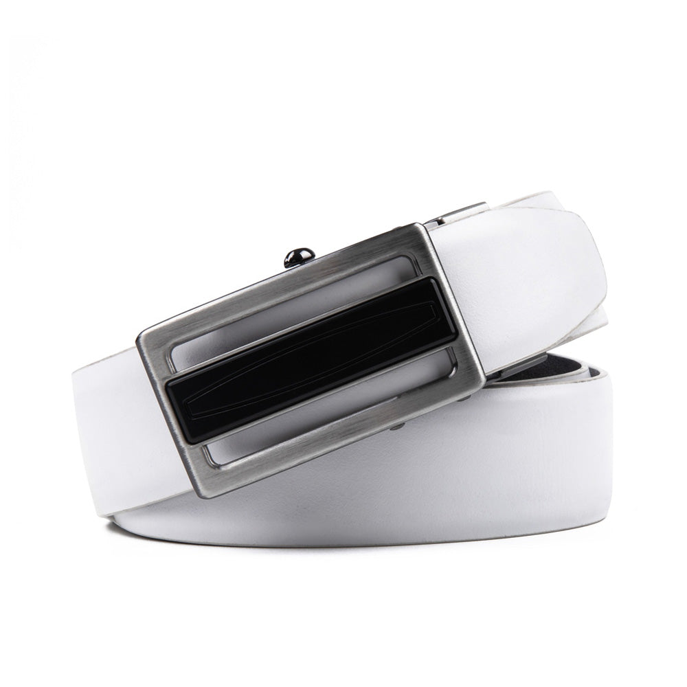 Men's Reversible Trackless Ratchet Belt – 2-in-1 Automatic Dress Belt