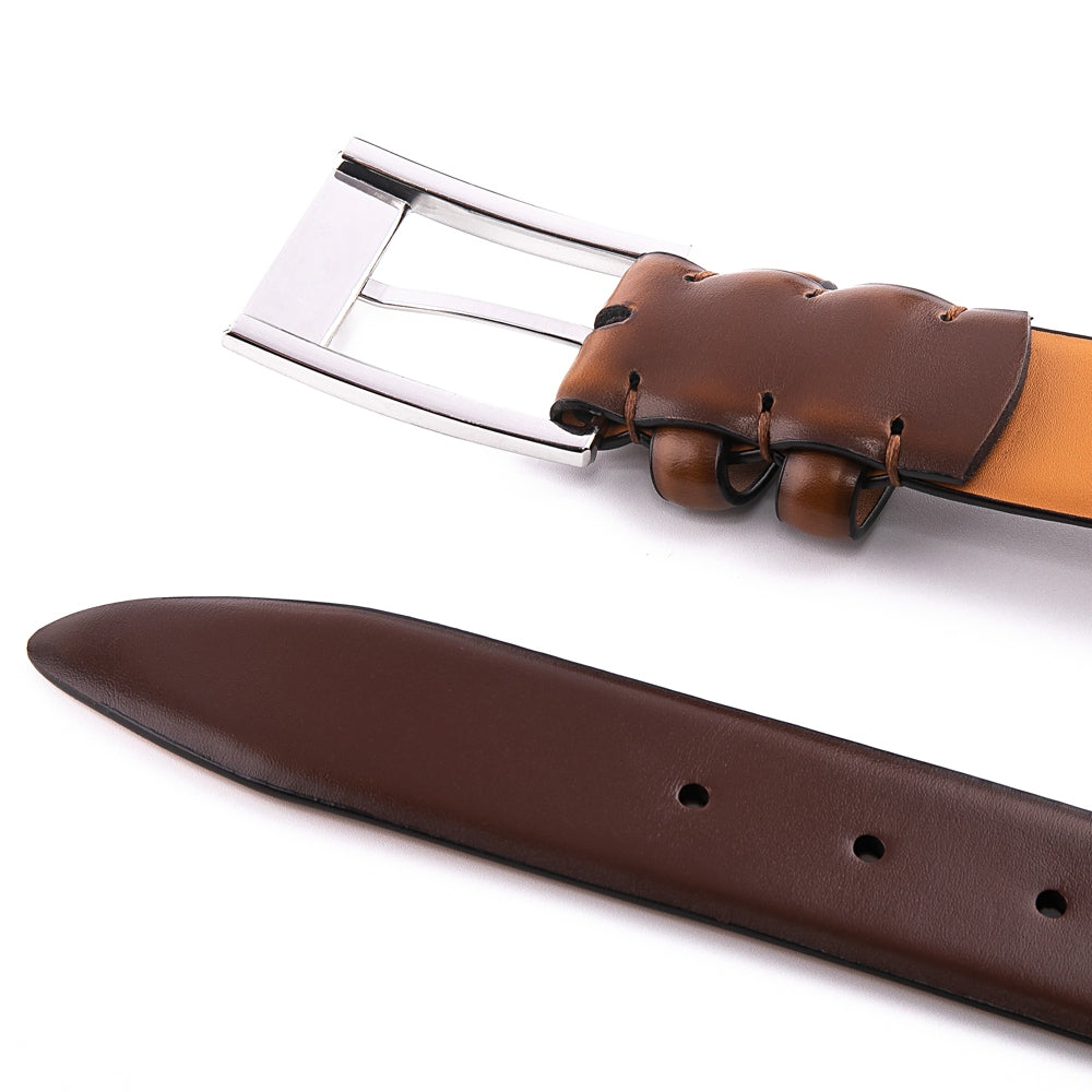 Men's Formal Leather Belt for Office Commute