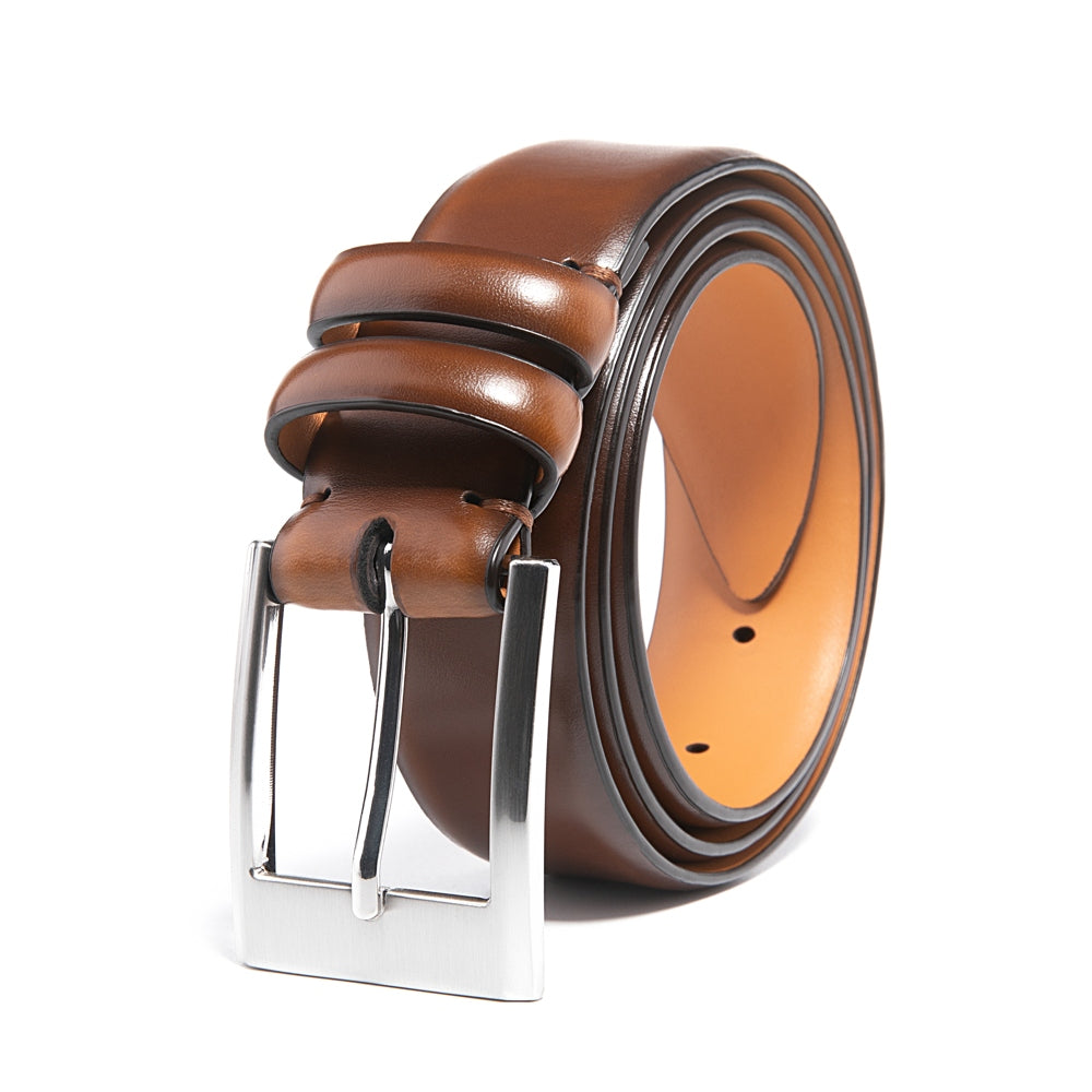 Men's Formal Leather Belt for Office Commute