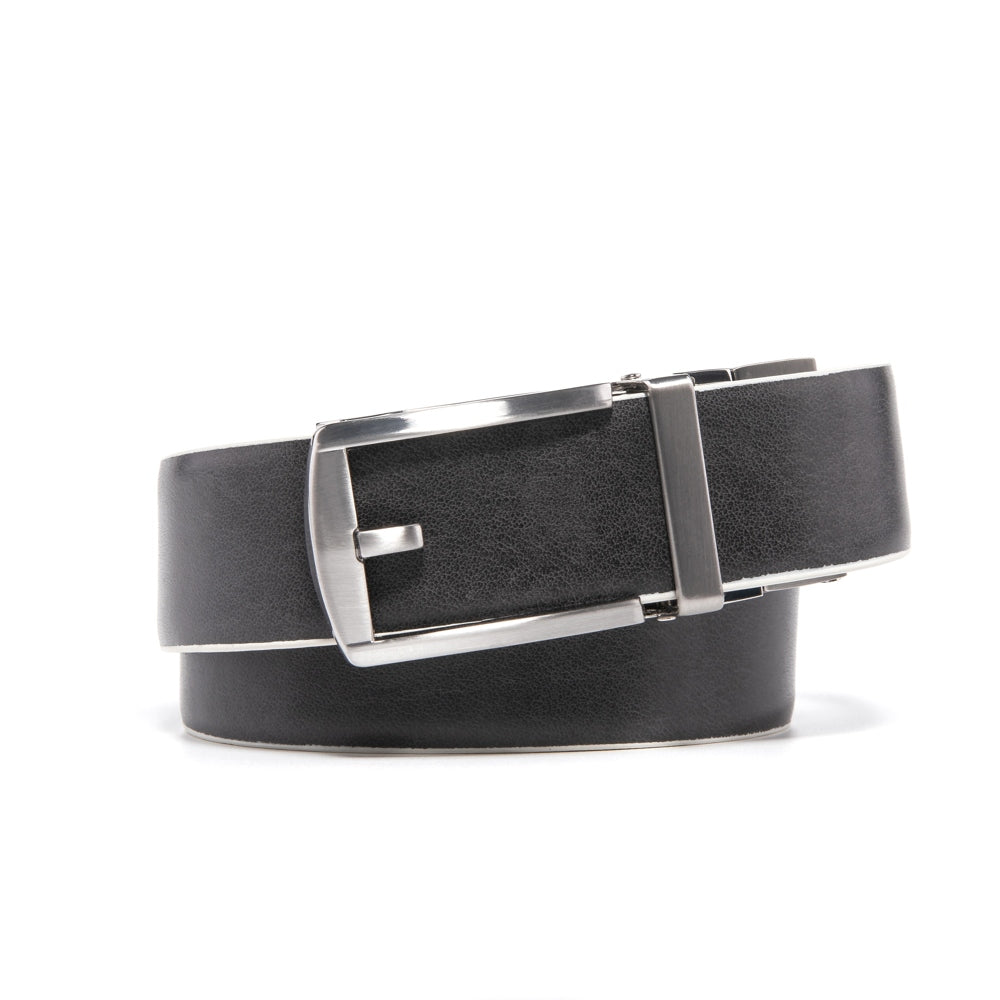 Reversible Gradient Edge No-Tooth Automatic Buckle Men's Belt