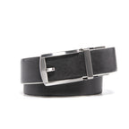 Reversible Gradient Edge No-Tooth Automatic Buckle Men's Belt
