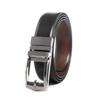 Reversible Gradient Edge No-Tooth Automatic Buckle Men's Belt