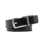 Reversible Gradient Edge No-Tooth Automatic Buckle Men's Belt