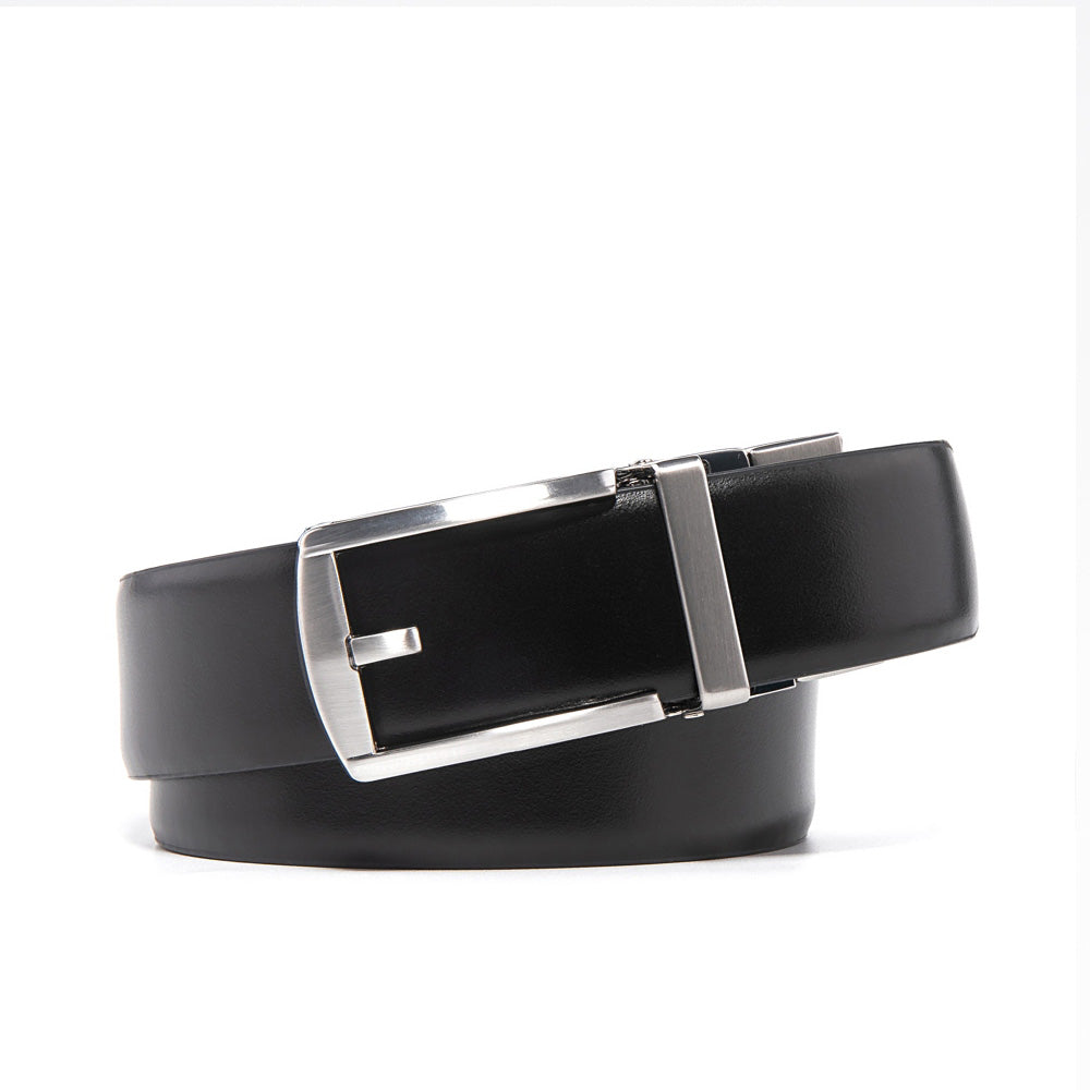 Men's Reversible Automatic Dress Belt – Hole-Free Business Casual Belt Main image
