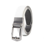 Reversible Gradient Edge No-Tooth Automatic Buckle Men's Belt