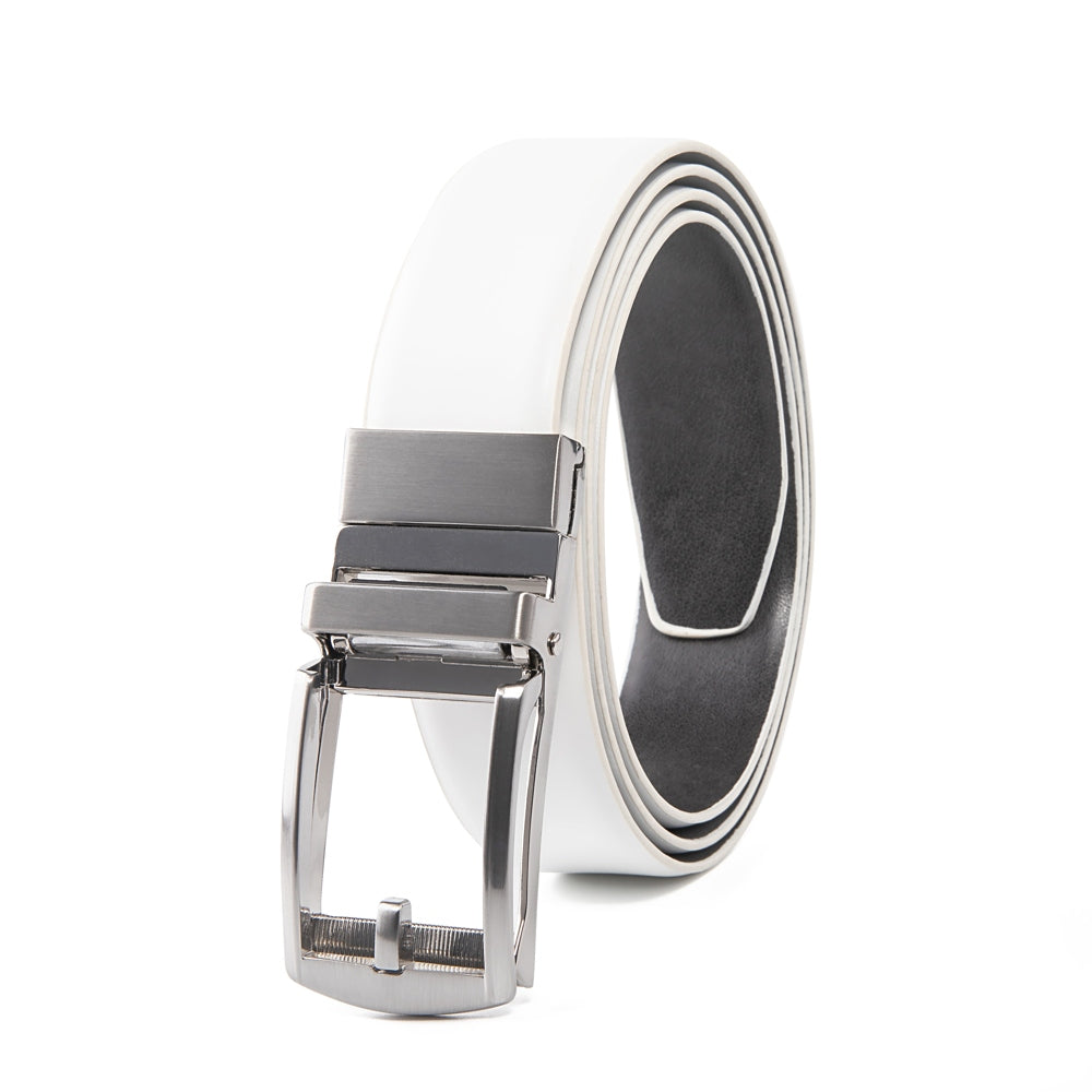 Reversible Gradient Edge No-Tooth Automatic Buckle Men's Belt