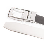 Reversible Gradient Edge No-Tooth Automatic Buckle Men's Belt