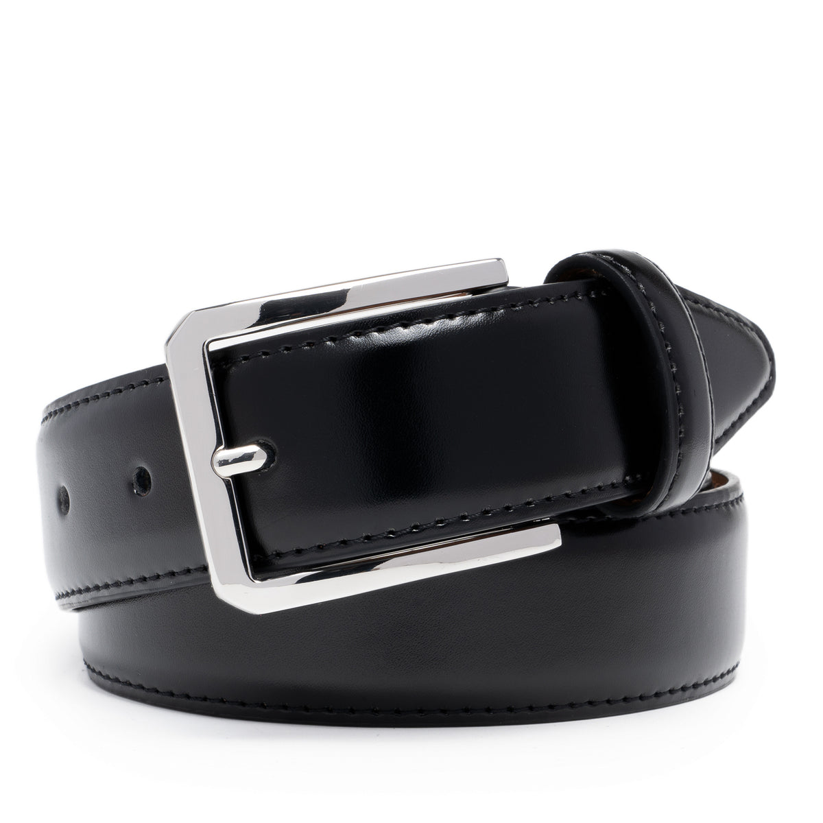 Men's Leather Belt – Classic Pin Buckle Business Casual Belt Main image