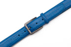 Crocodile Texture Matte Gunmetal Pin Buckle Men's Belt