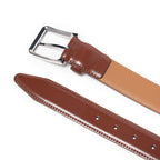 Men's Leather Belt – Classic Pin Buckle Business Casual Belt