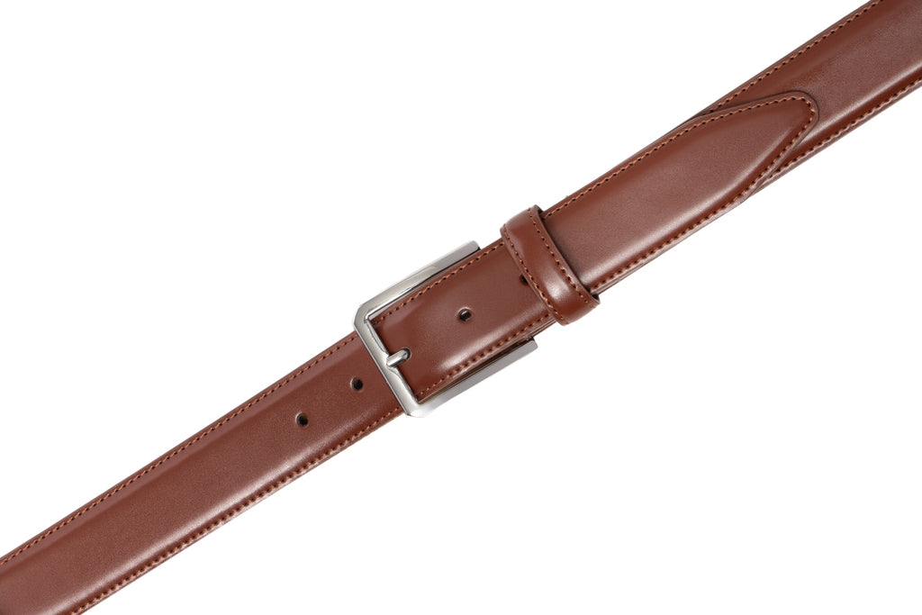 Men's Leather Belt – Classic Pin Buckle Business Casual Belt