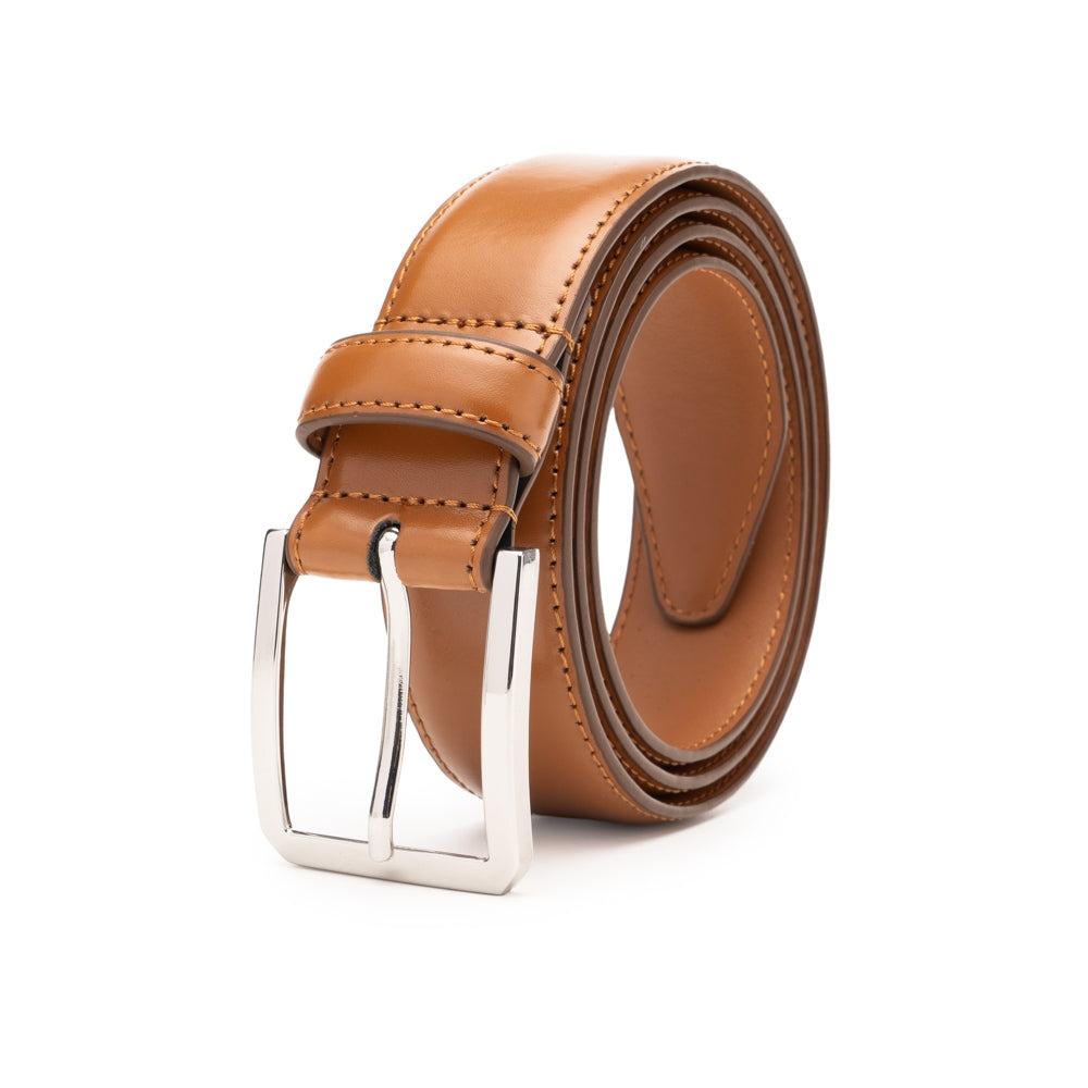 Men's Leather Belt – Classic Pin Buckle Business Casual Belt