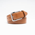 Men's Leather Belt – Classic Pin Buckle Business Casual Belt