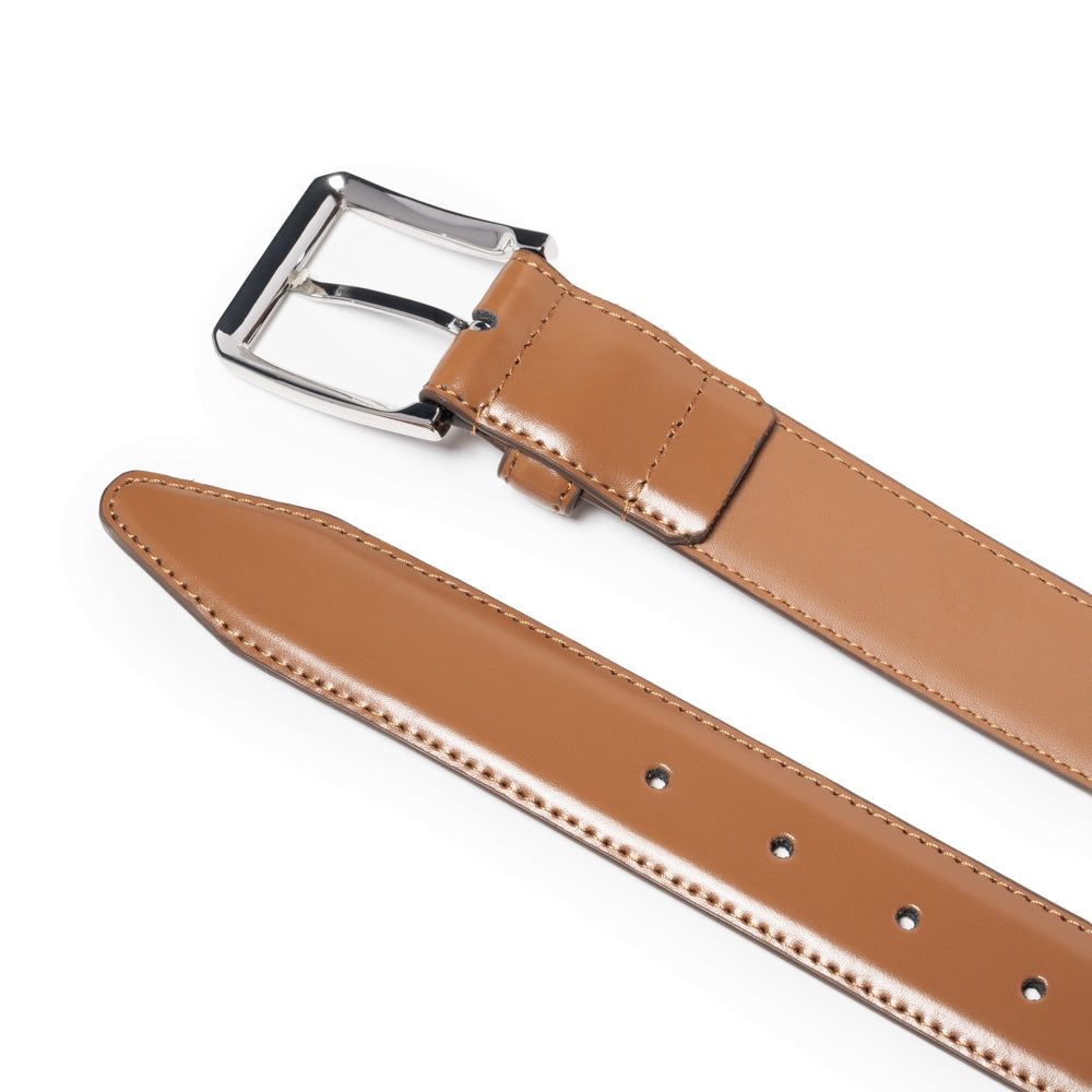Men's Leather Belt – Classic Pin Buckle Business Casual Belt