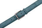 Crocodile Texture Matte Gunmetal Pin Buckle Men's Belt