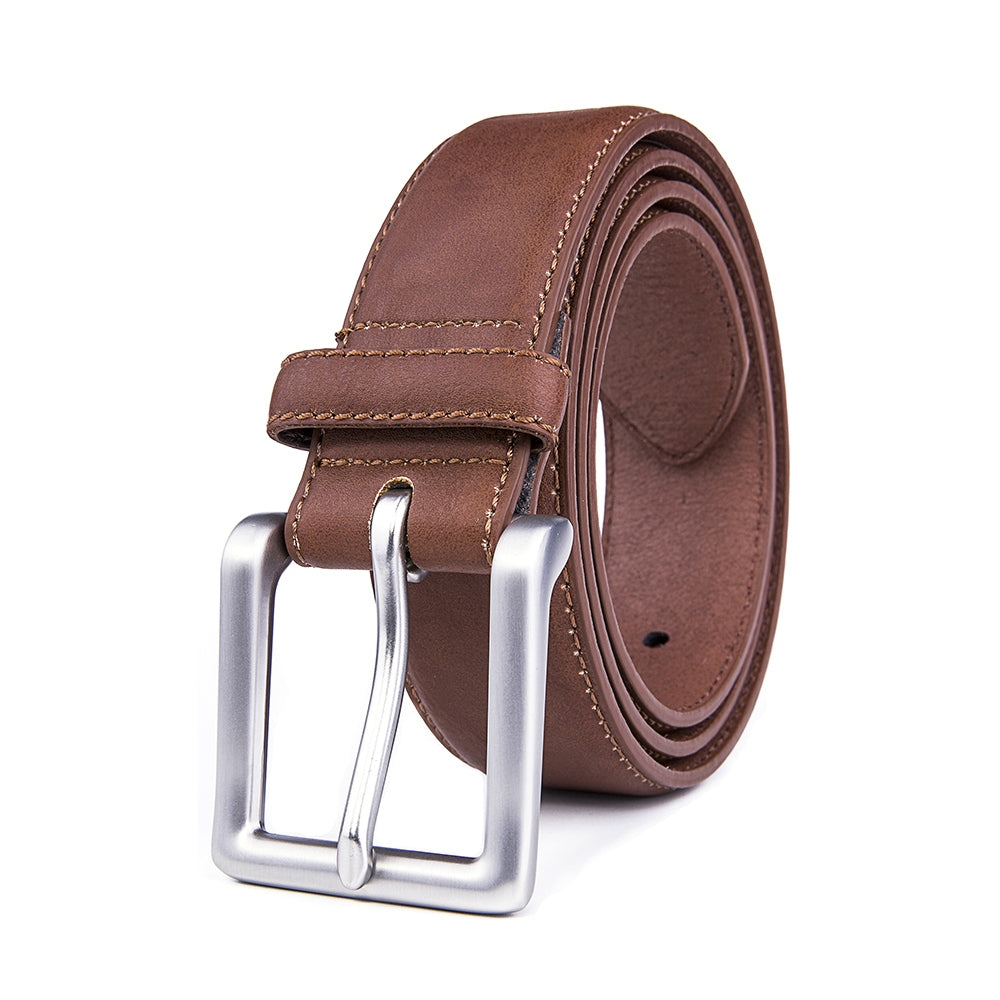 Classic Minimalist Single Prong Business Belt for Men