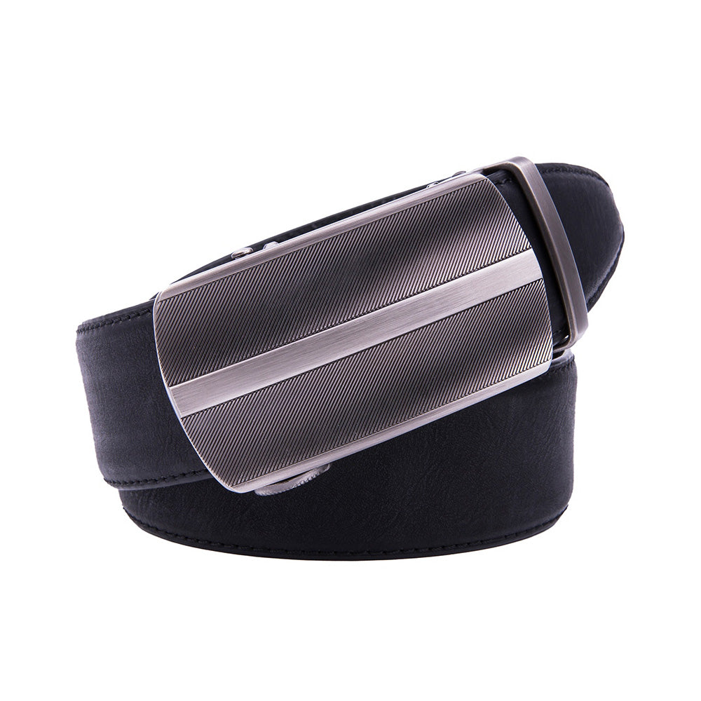 Men's Ratchet Leather Belt – Automatic Buckle Business Casual Belt Main image
