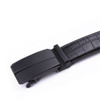 Crocodile Texture Matte Automatic Buckle Business Belt for Men