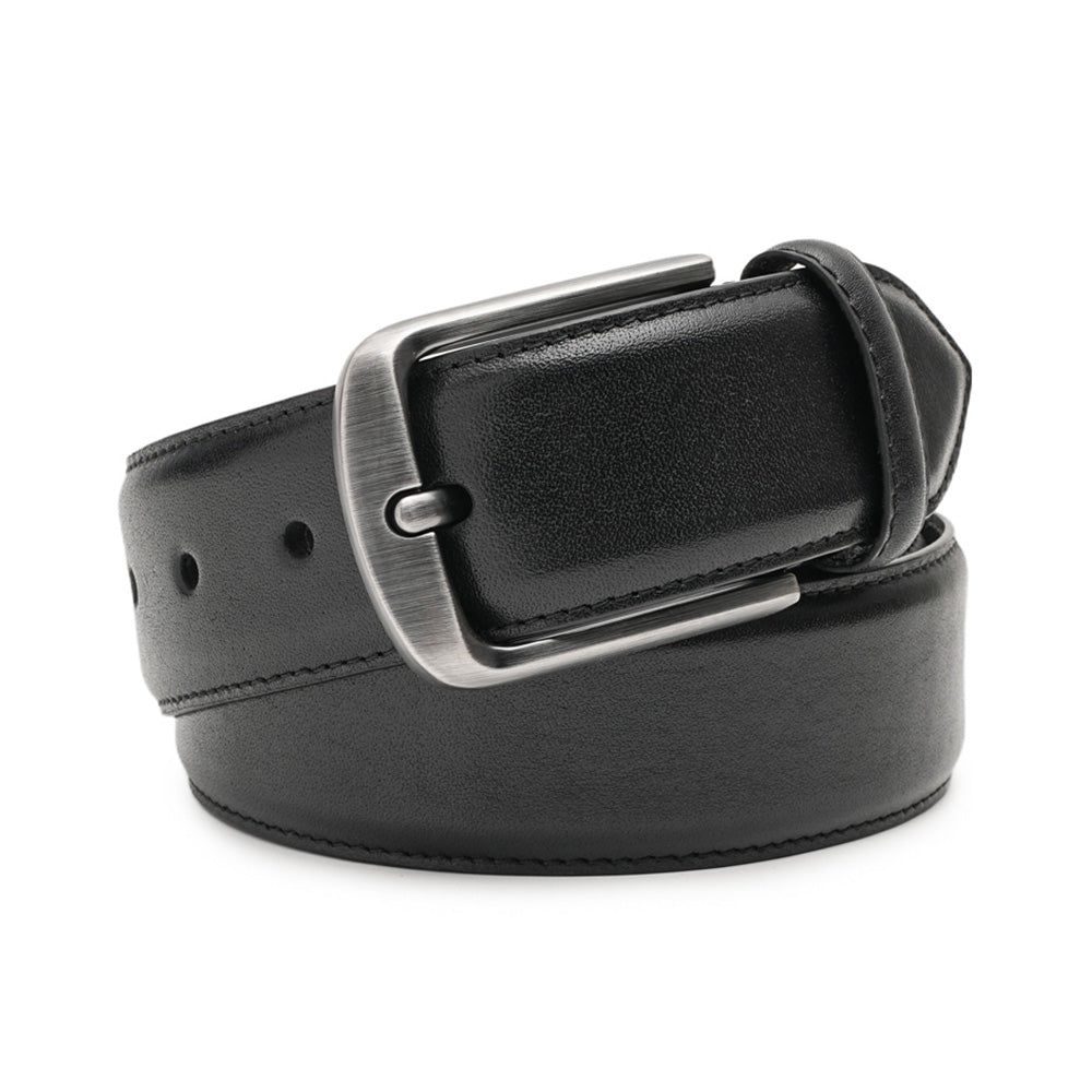 Men's Full Grain Leather Belt – Classic Single Prong Belt for Business Casual Wear Main image