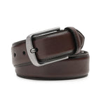 Men's Full Grain Leather Belt – Classic Single Prong Belt for Business Casual Wear