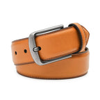 Men's Full Grain Leather Belt – Classic Single Prong Belt for Business Casual Wear