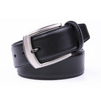 Classic Genuine Leather Texture Single Prong Business Leather Belt for Men