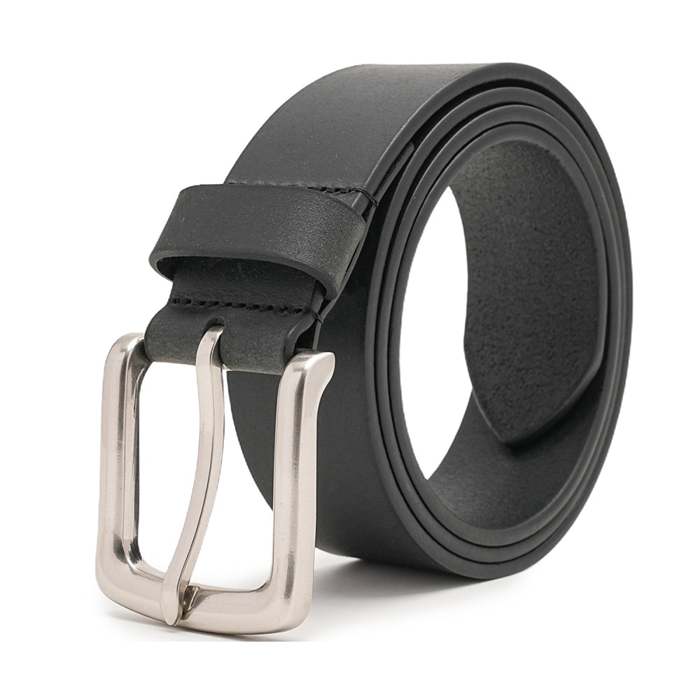 Minimalist Full-Grain Leather Single Prong Buckle Men's Belt Secondary image