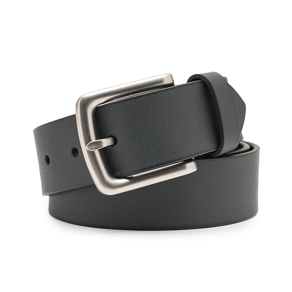 Minimalist Full-Grain Leather Single Prong Buckle Men's Belt Main image