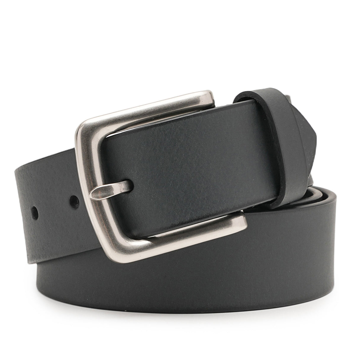 1.5-Inch Full-Grain Leather Casual Belt with Pin Buckle Main image