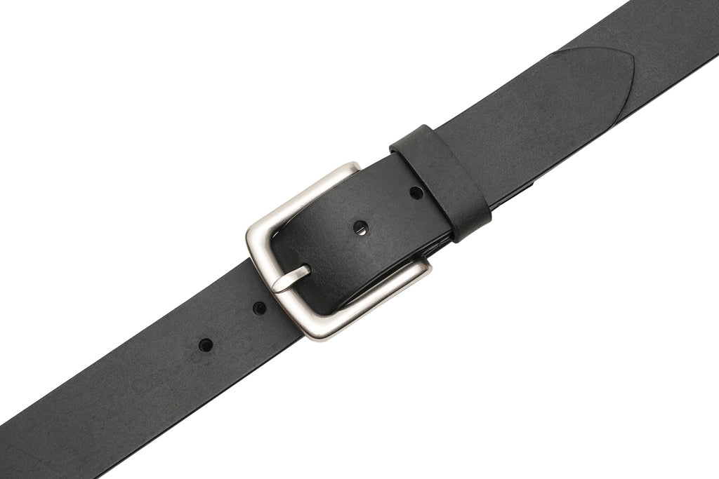 Minimalist Full-Grain Leather Single Prong Buckle Men's Belt
