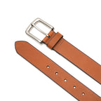 Minimalist Full-Grain Leather Single Prong Buckle Men's Belt