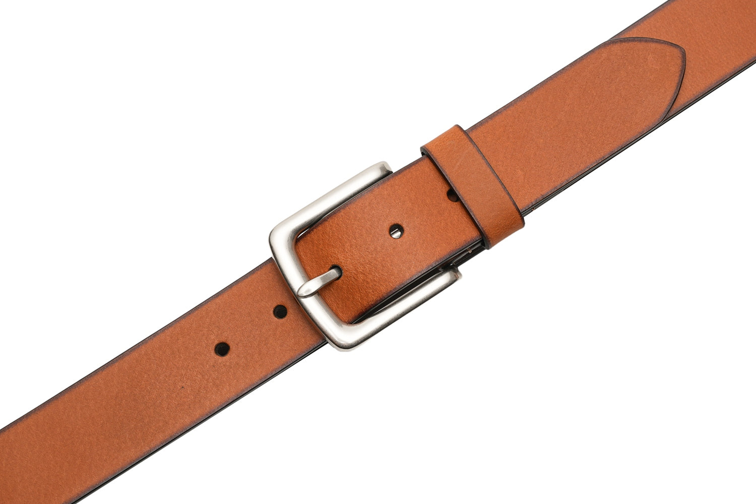Minimalist Full-Grain Leather Single Prong Buckle Men's Belt
