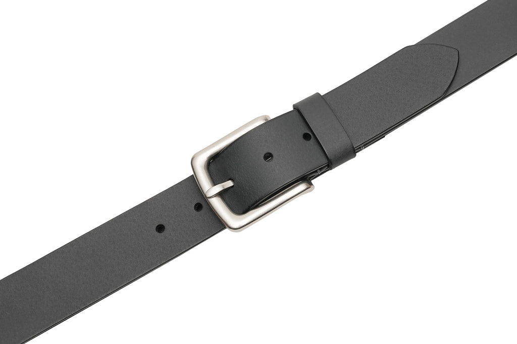 Minimalist Full-Grain Leather Single Prong Buckle Men's Belt