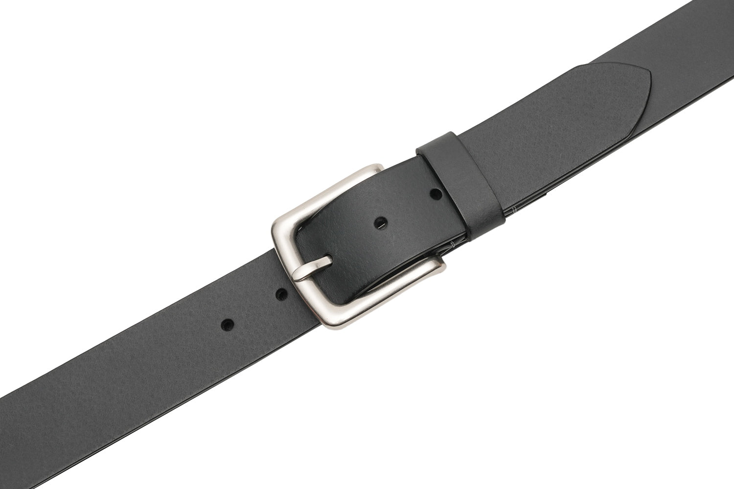 Minimalist Full-Grain Leather Single Prong Buckle Men's Belt