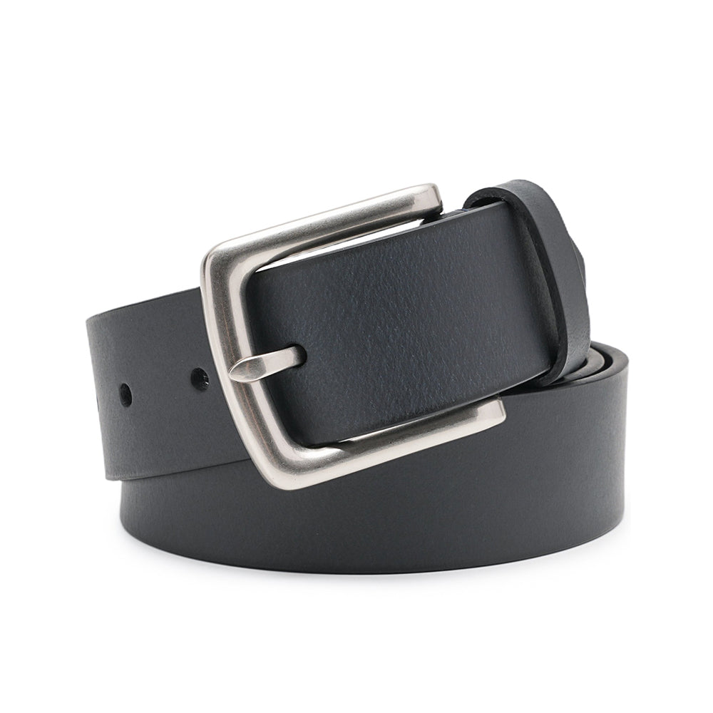 Minimalist Full-Grain Leather Single Prong Buckle Men's Belt