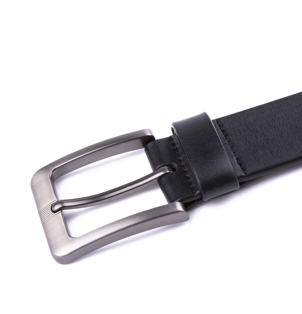 Classic Minimalist Single Prong Leather Belt for Men