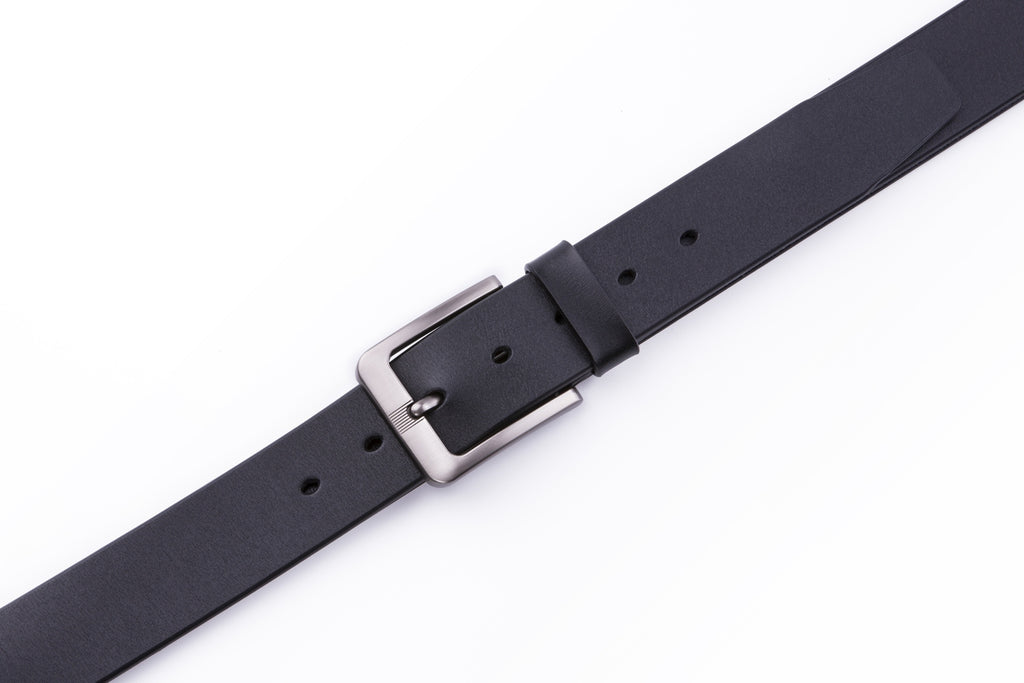 Classic Minimalist Single Prong Leather Belt for Men