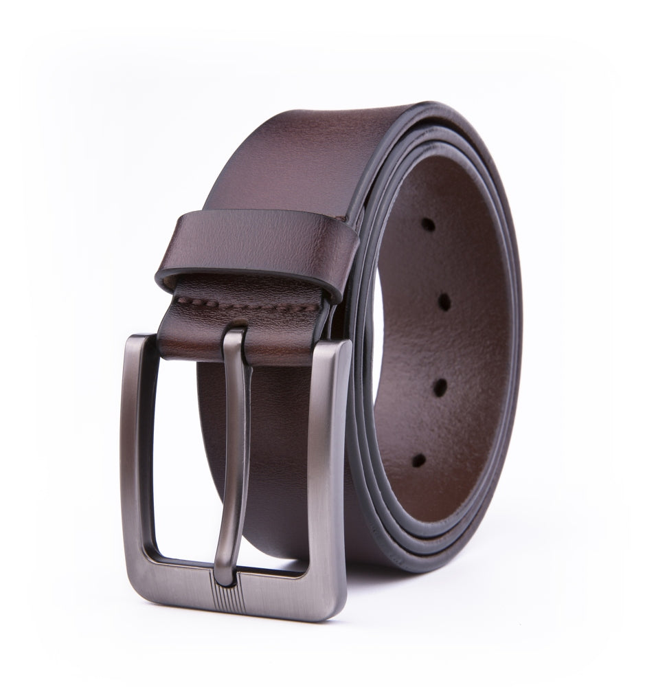 Classic Minimalist Single Prong Leather Belt for Men