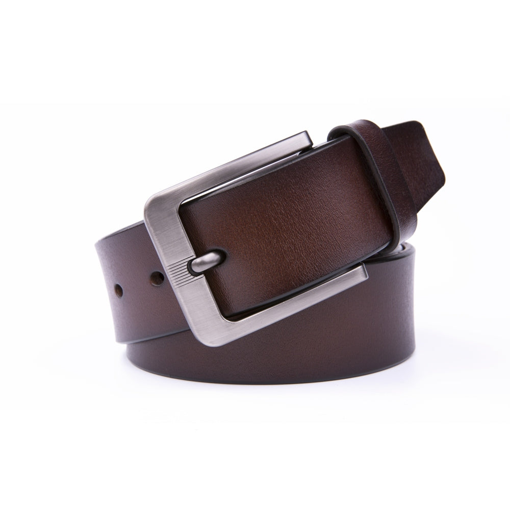 Classic Minimalist Single Prong Leather Belt for Men